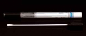 Recoltoare exudat faringian sterile in tub cu mediu Amies+carbune